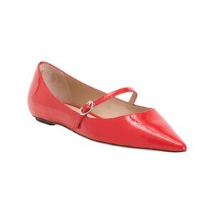 STUART WEITZMAN Made In Spain Patent Leather Emilia Mary Jane Flats